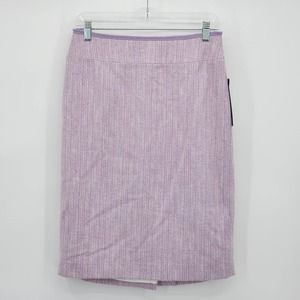 Vintage Albert Nipon Lavender Pencil Y2K Skirt Size 6 NEW DEADSTOCK